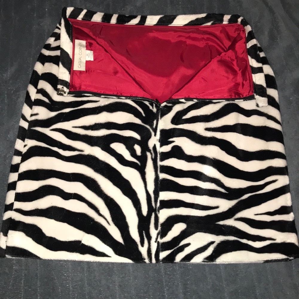 Casual Corner Zebra print skirt